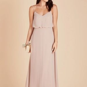 Gwennie Chiffon Bridesmaid Dress from Birdie Grey in Taupe (XS)